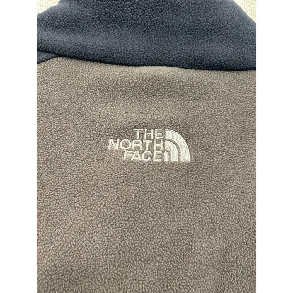 The North Face Mens XL Full Zip Fleece Jacket Coat Greige Color